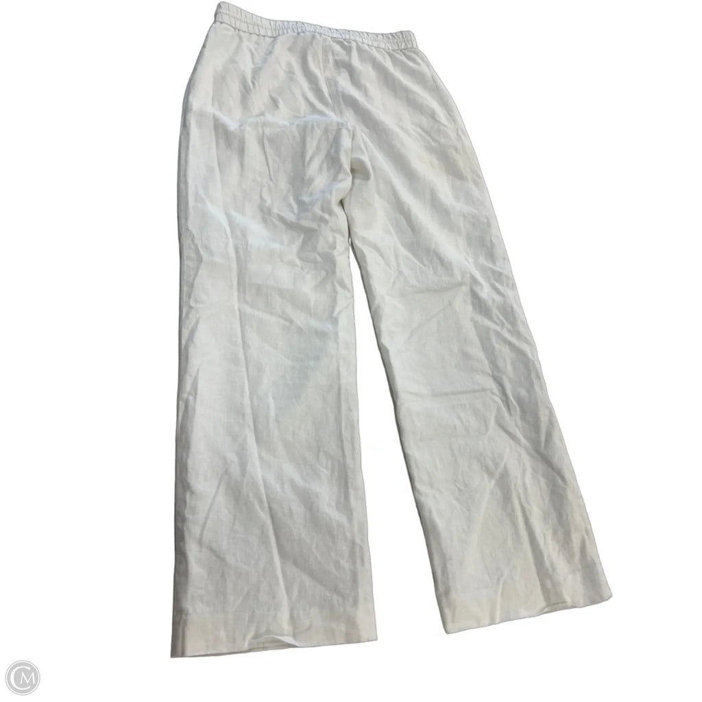 Pants Linen By Jones New York In White, Size: S