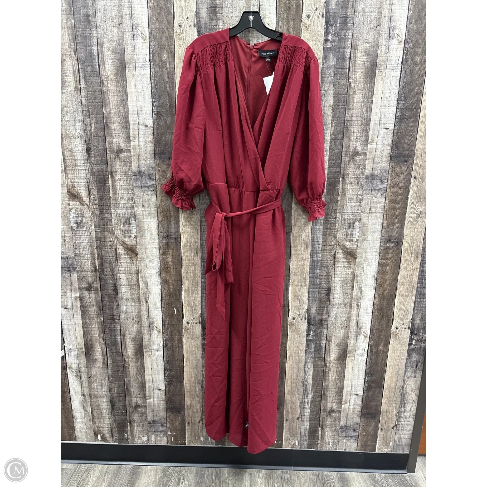 Jumpsuit By Lane Bryant In Maroon, Size: 2x