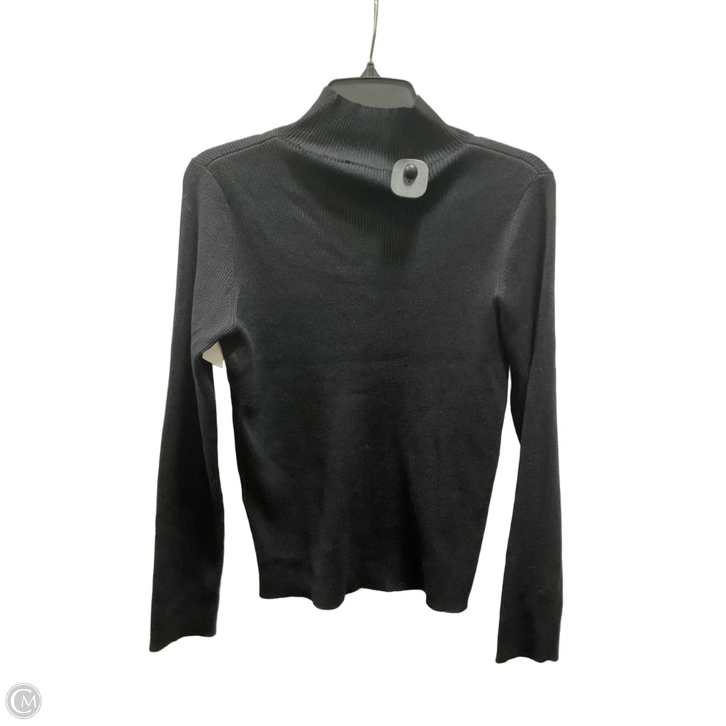 Top Long Sleeve By Dkny In Black, Size: M