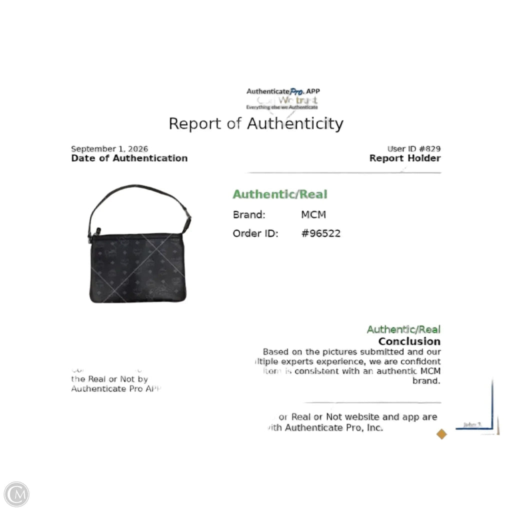 Clutch Luxury Designer By Mcm, Size: Medium