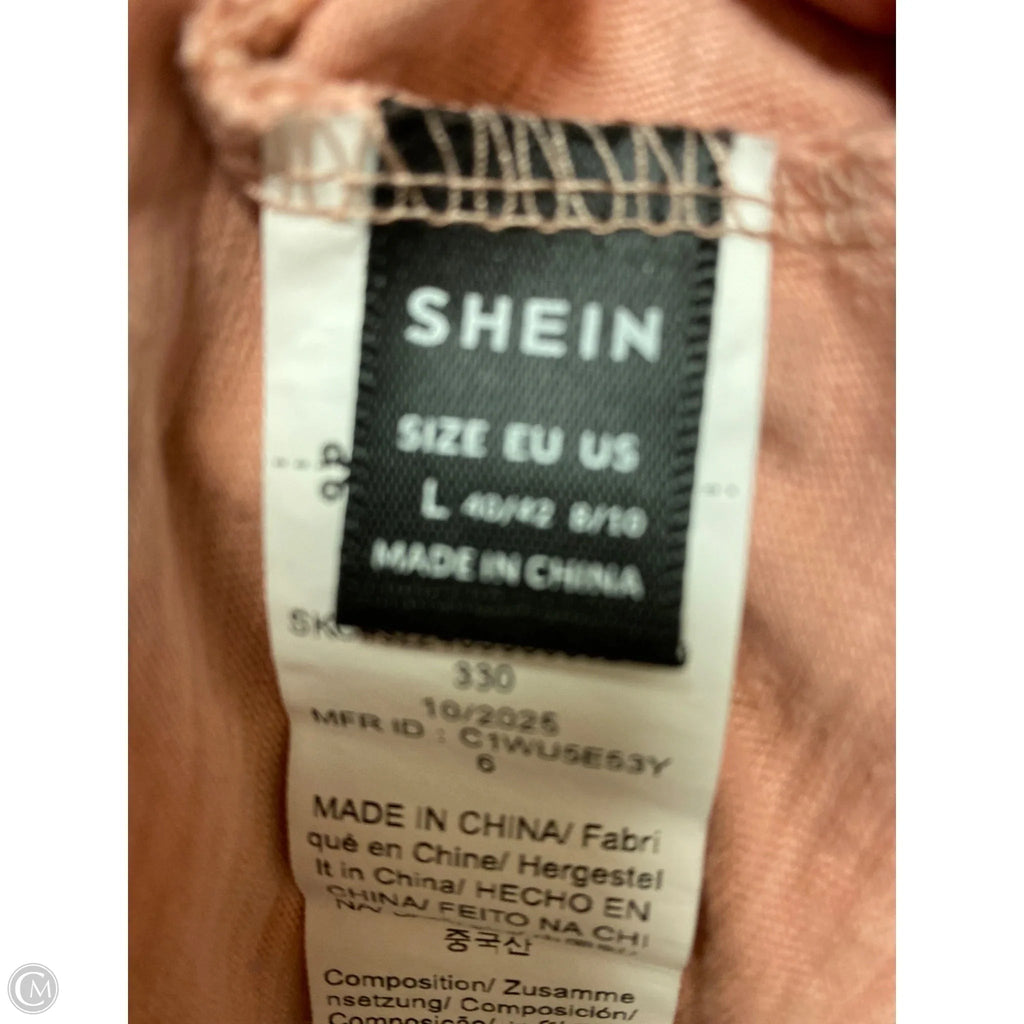 Top Long Sleeve By Shein In Pink, Size: L