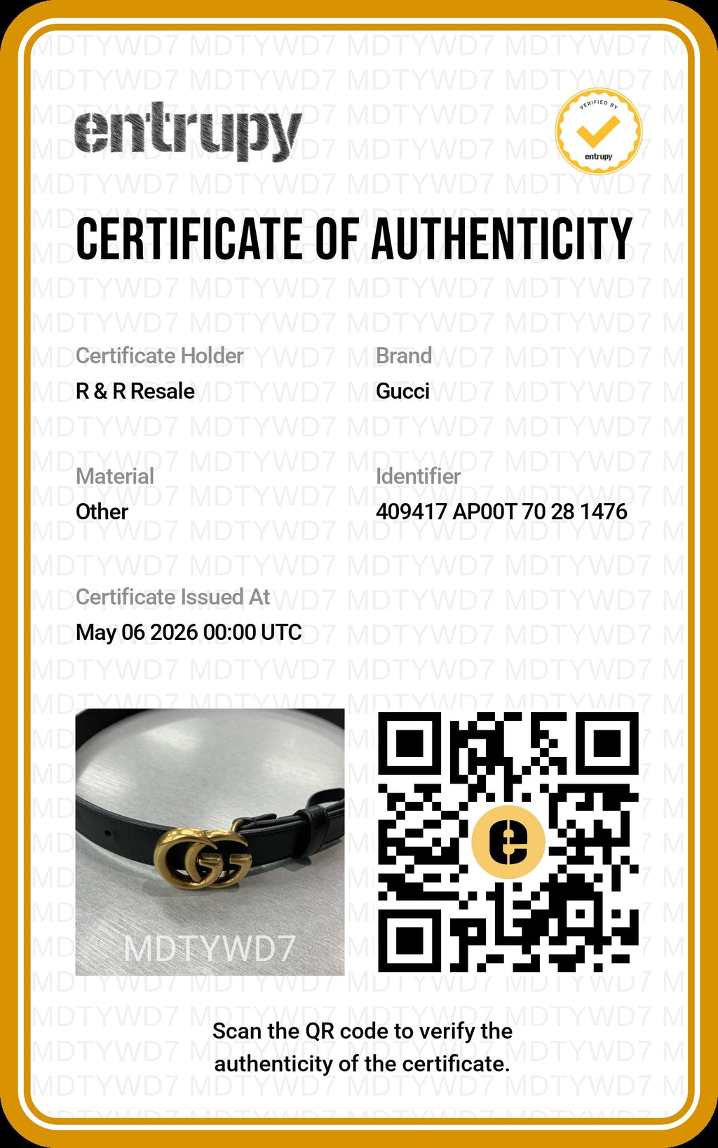 Belt Luxury Designer By Gucci