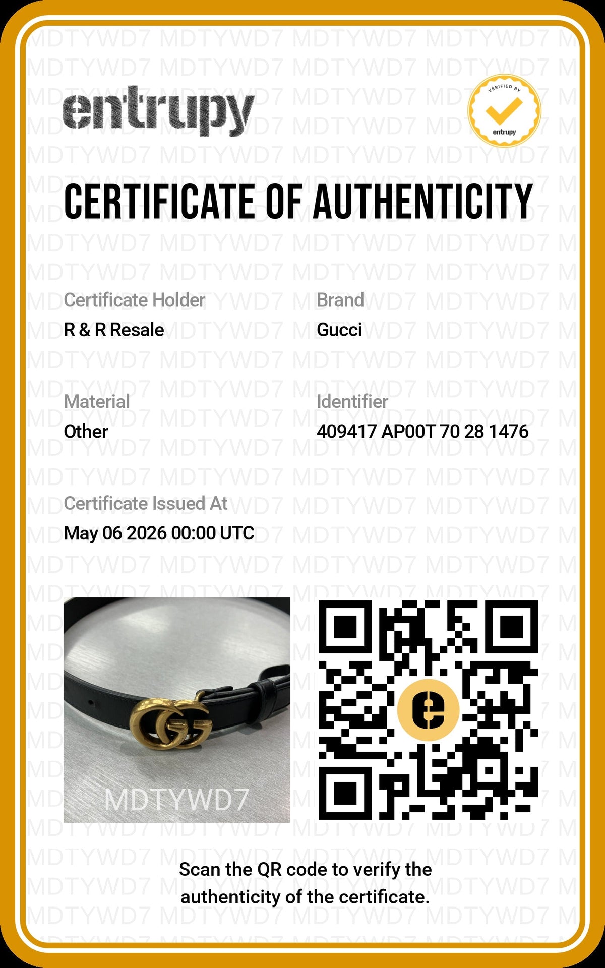 Belt Luxury Designer By Gucci