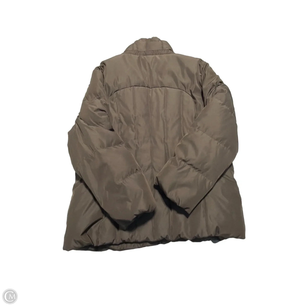 Coat Puffer & Quilted By Calvin Klein In Brown, Size: Xxl