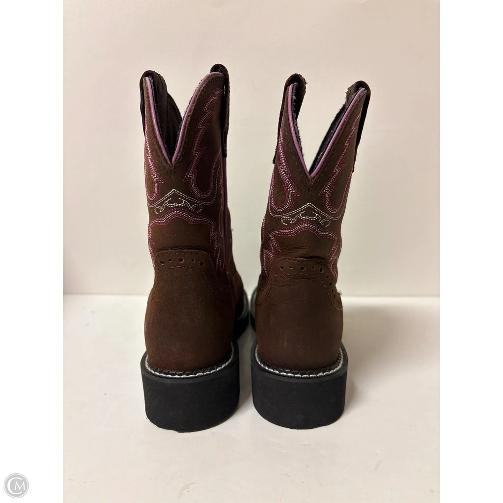 Boots Western By Justin In Brown, Size: 6