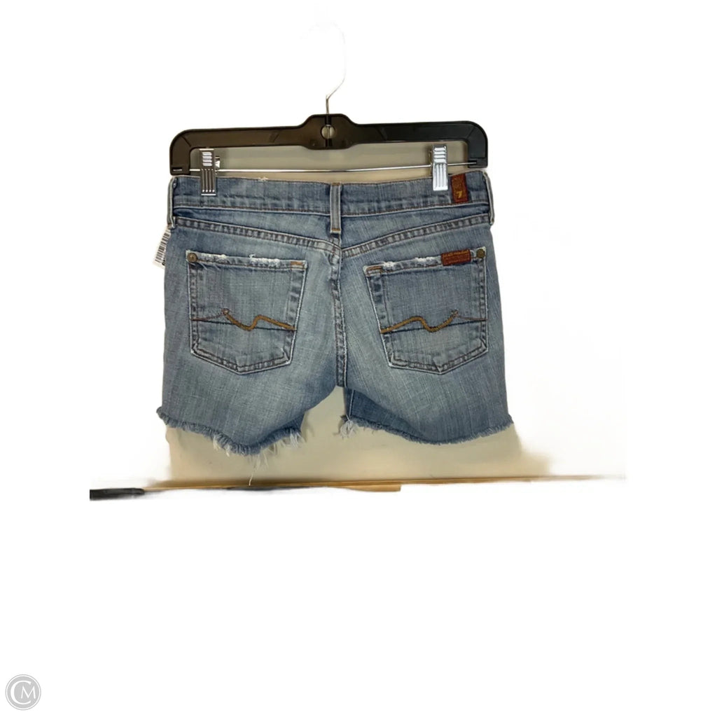 Shorts By 7 For All Mankind In Blue Denim, Size: 4