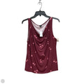Top Sleeveless By Ann Taylor In Maroon, Size: Xl
