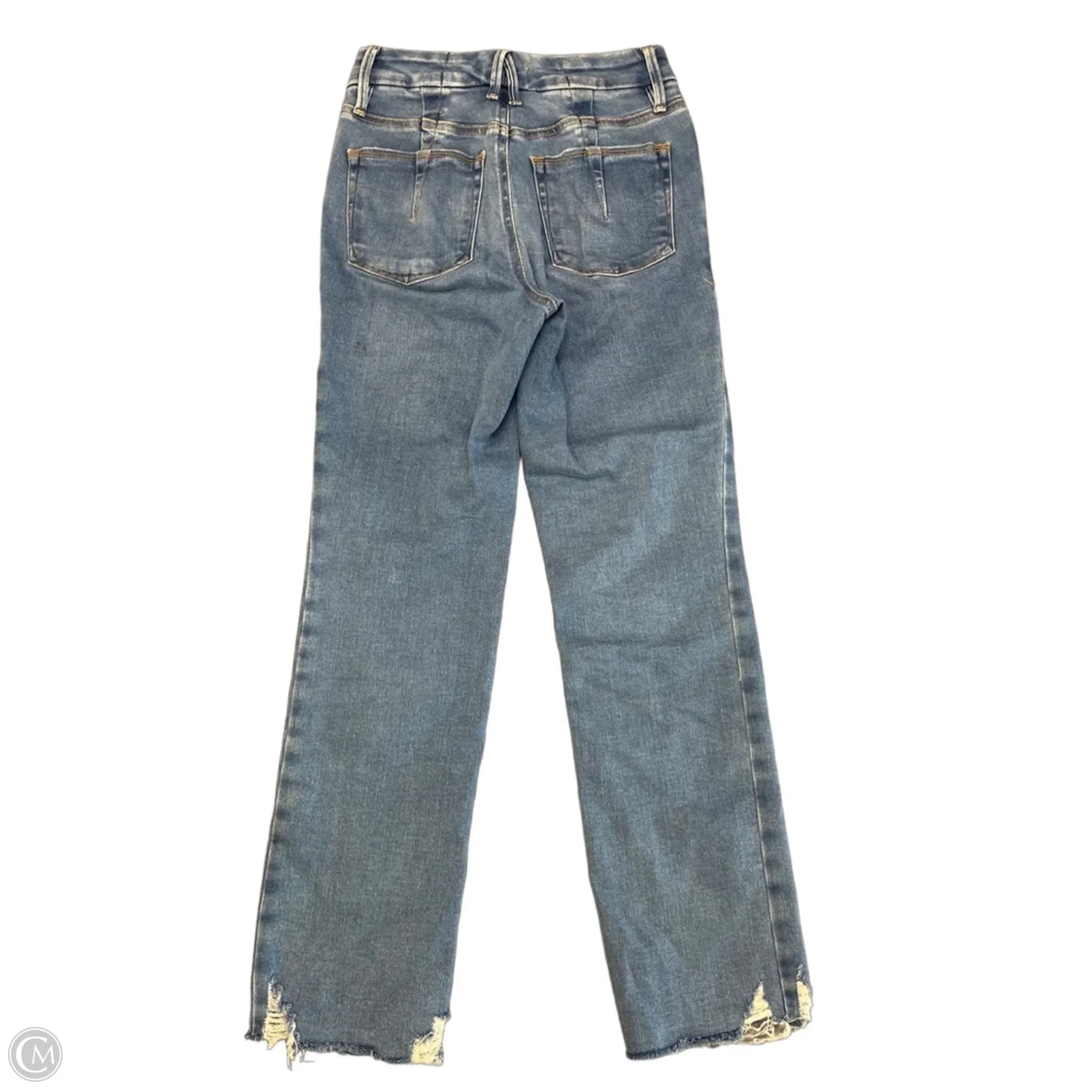 Jeans Straight By Good American In Blue Denim, Size: 0