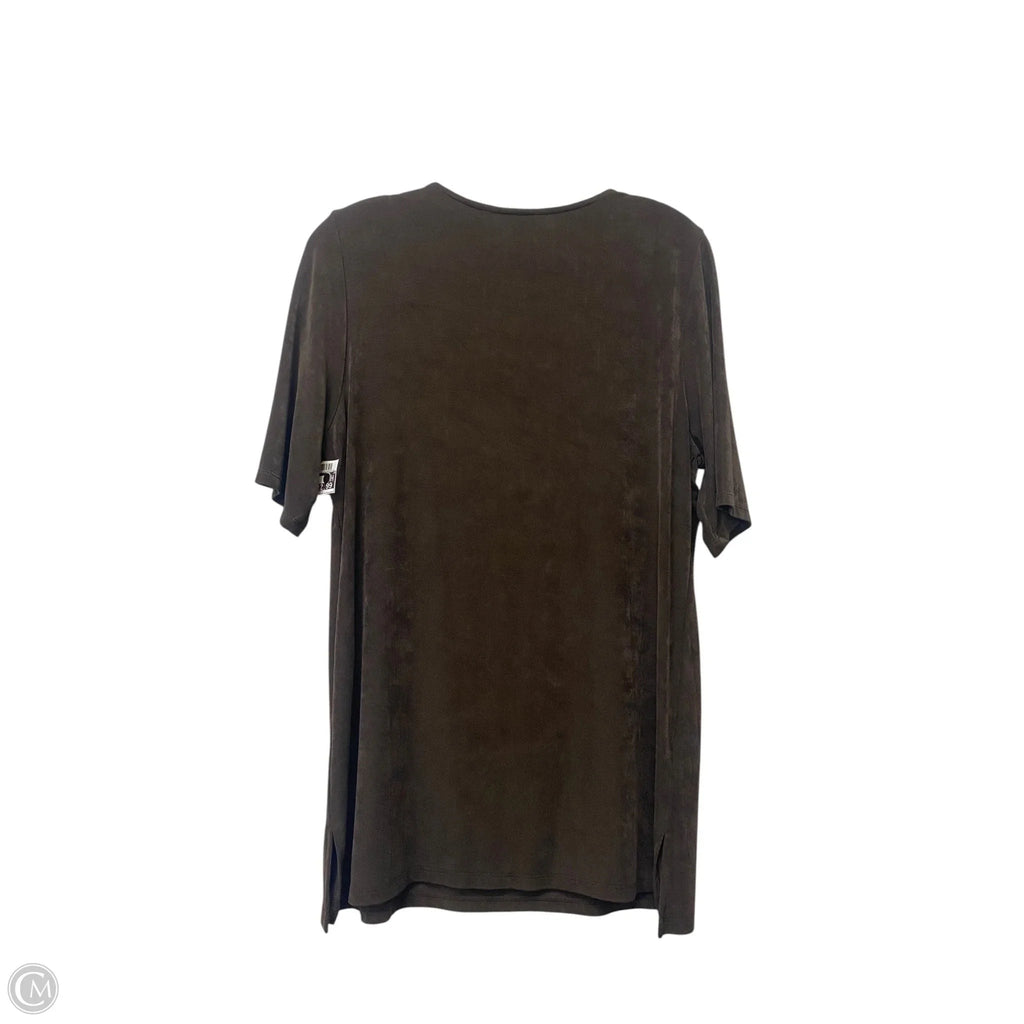 Top Short Sleeve By Chicos In Brown, Size: 8