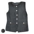 Vest Sweater By Loft In Black, Size: Xs