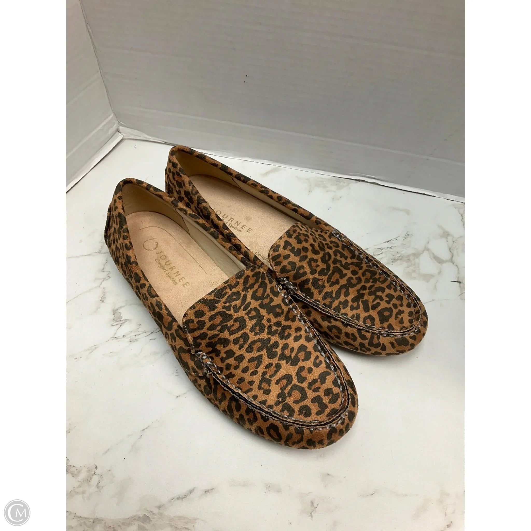 Shoes Flats By Journee In Animal Print, Size: 9