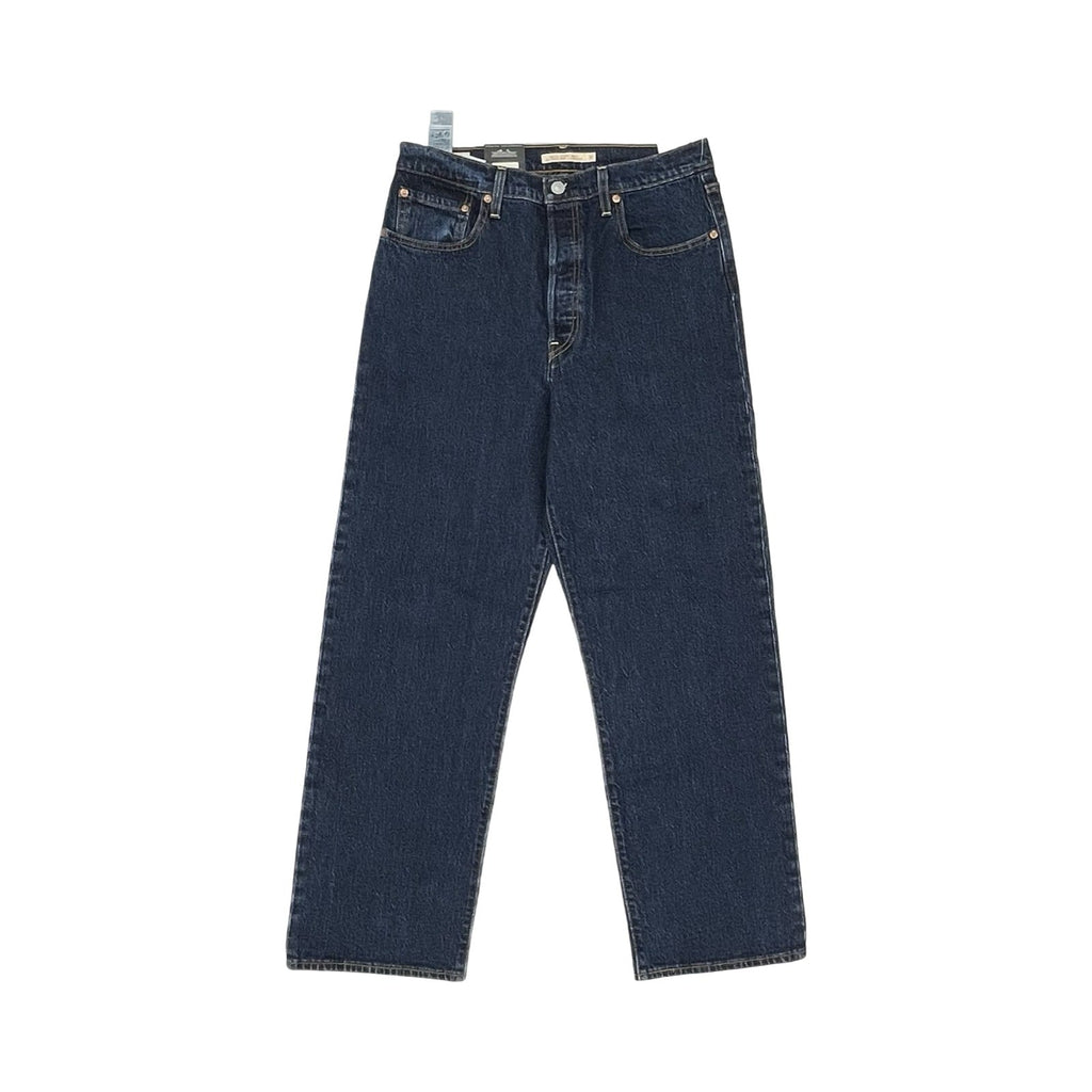 Jeans Straight By Levis In Blue Denim, Size:12