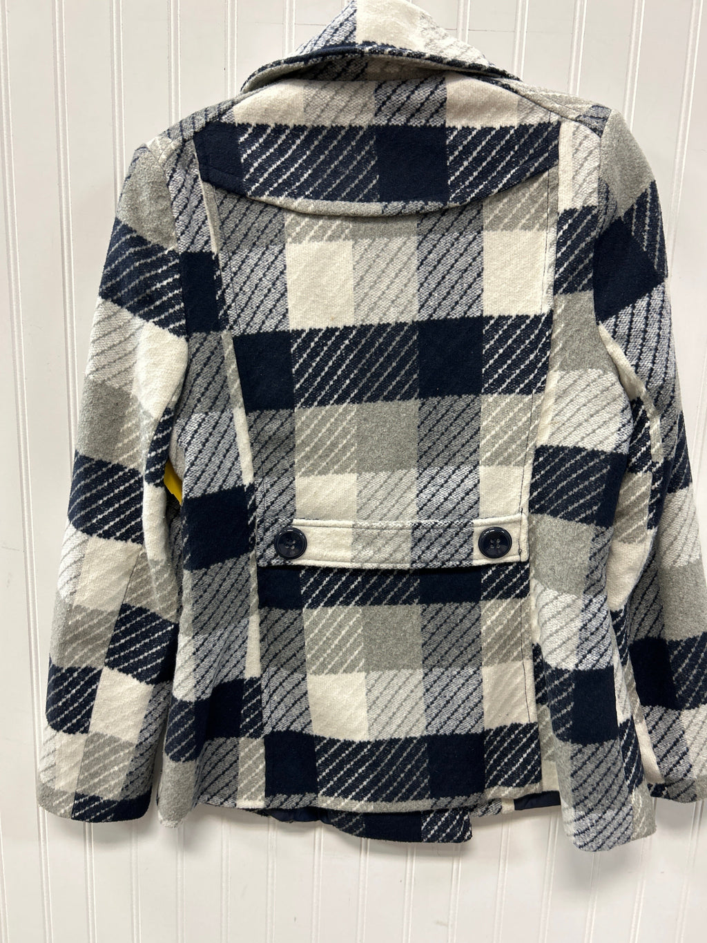 Coat Wool By Rampage In Blue & Grey, Size:M