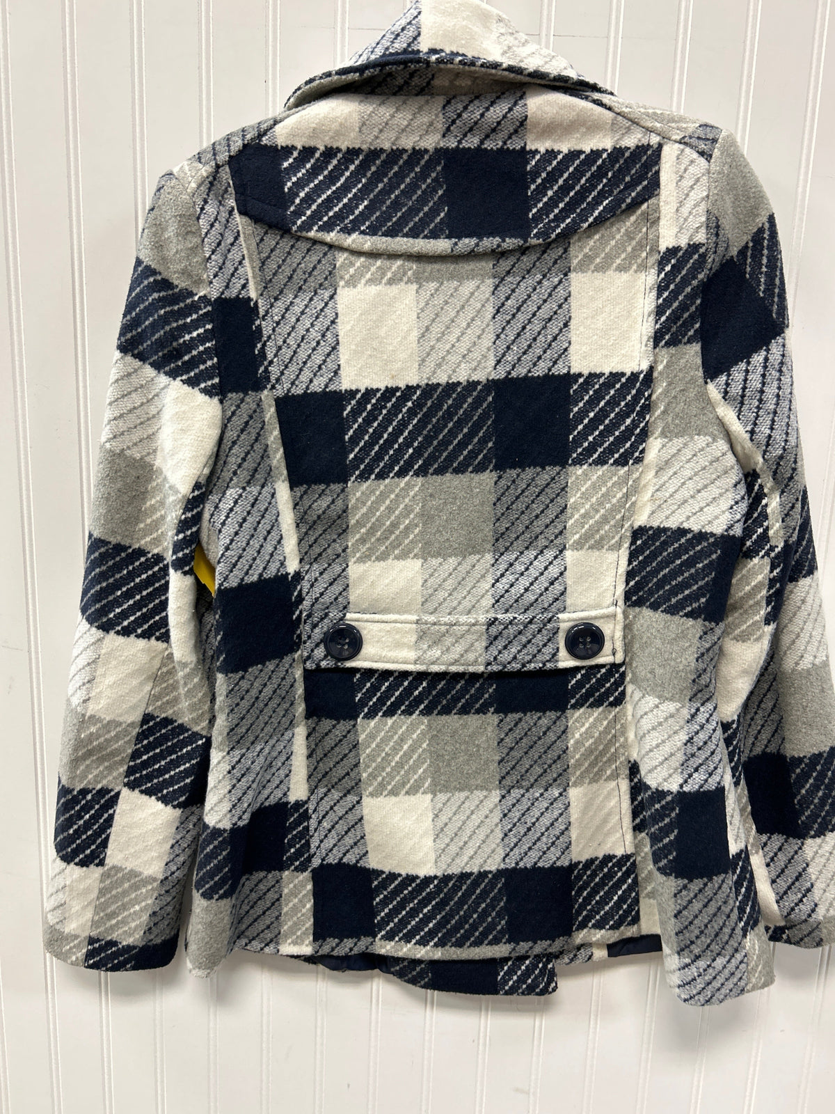 Coat Wool By Rampage In Blue & Grey, Size:M