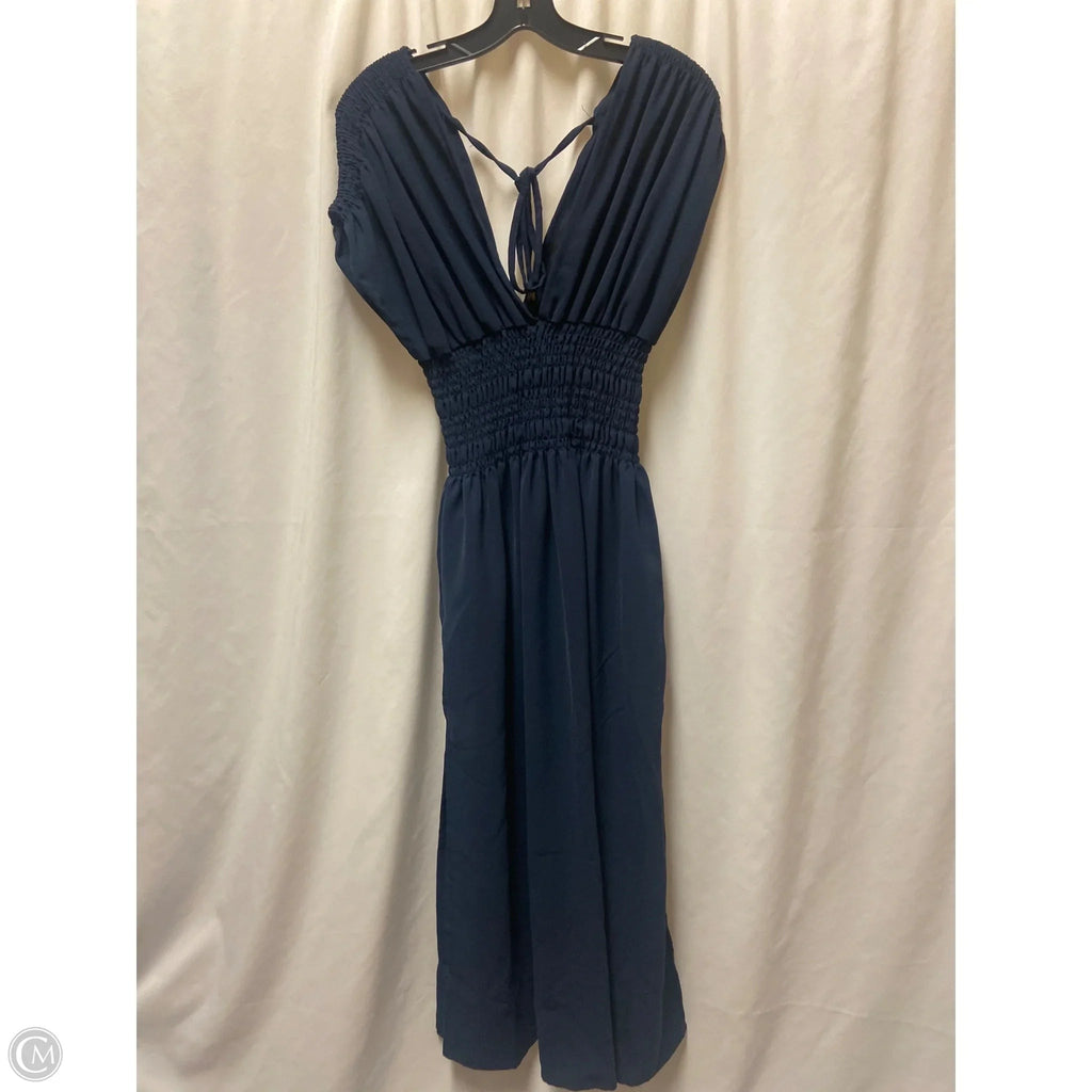 Dress Casual Maxi By Clothes Mentor In Navy, Size: L