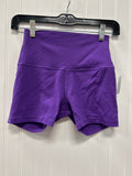 Athletic Shorts By Lululemon In Purple, Size:4