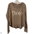 Top 2pc 3/4 Sleeve By La Miel In Tan, Size: M