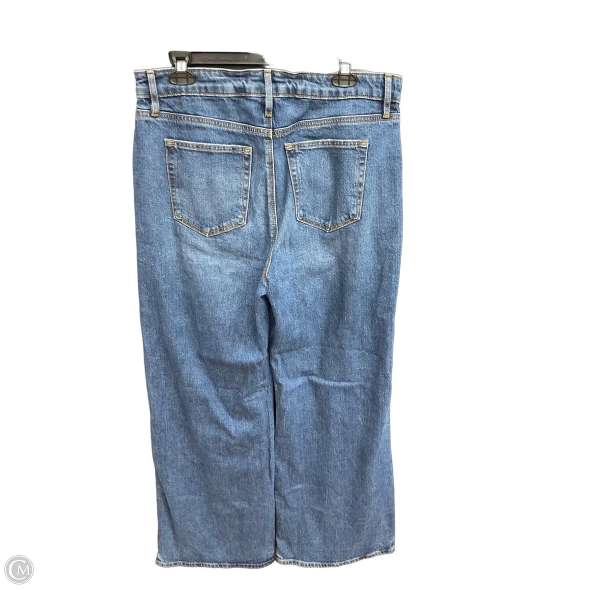 Jeans Wide Leg By Loft In Blue Denim, Size: 10