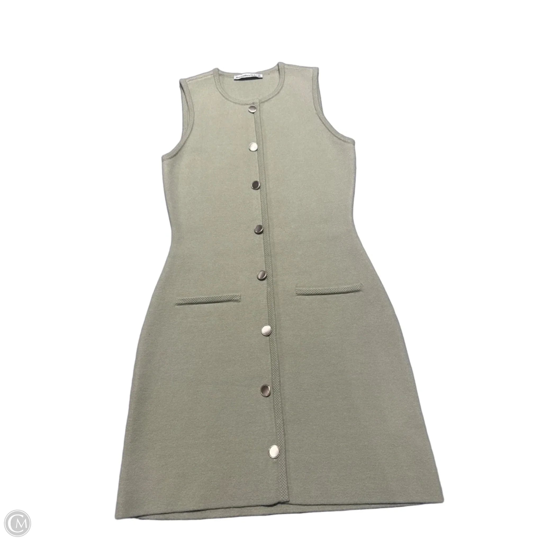 Dress Casual Midi By Abercrombie And Fitch In Green, Size: Xs