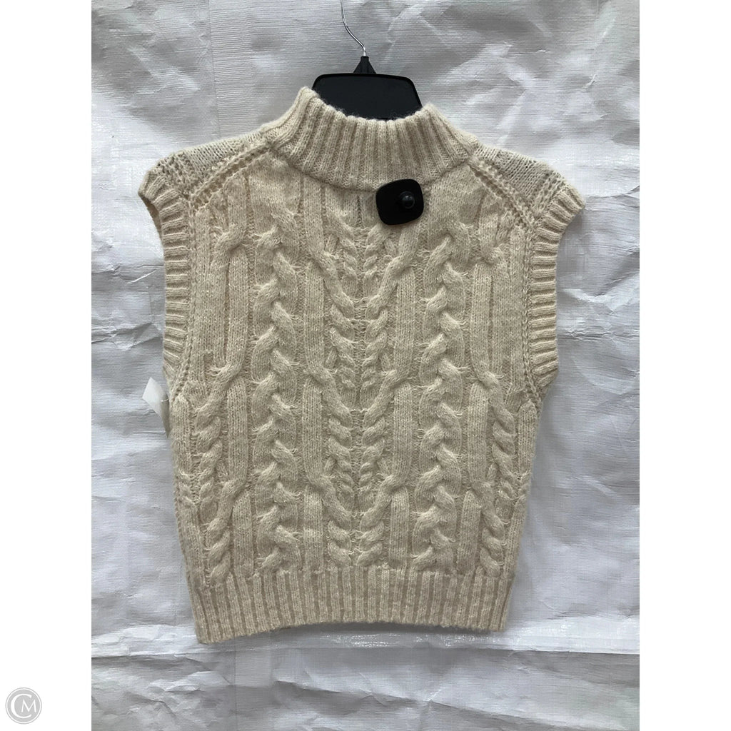 Vest Sweater By A New Day In Cream, Size: Xs