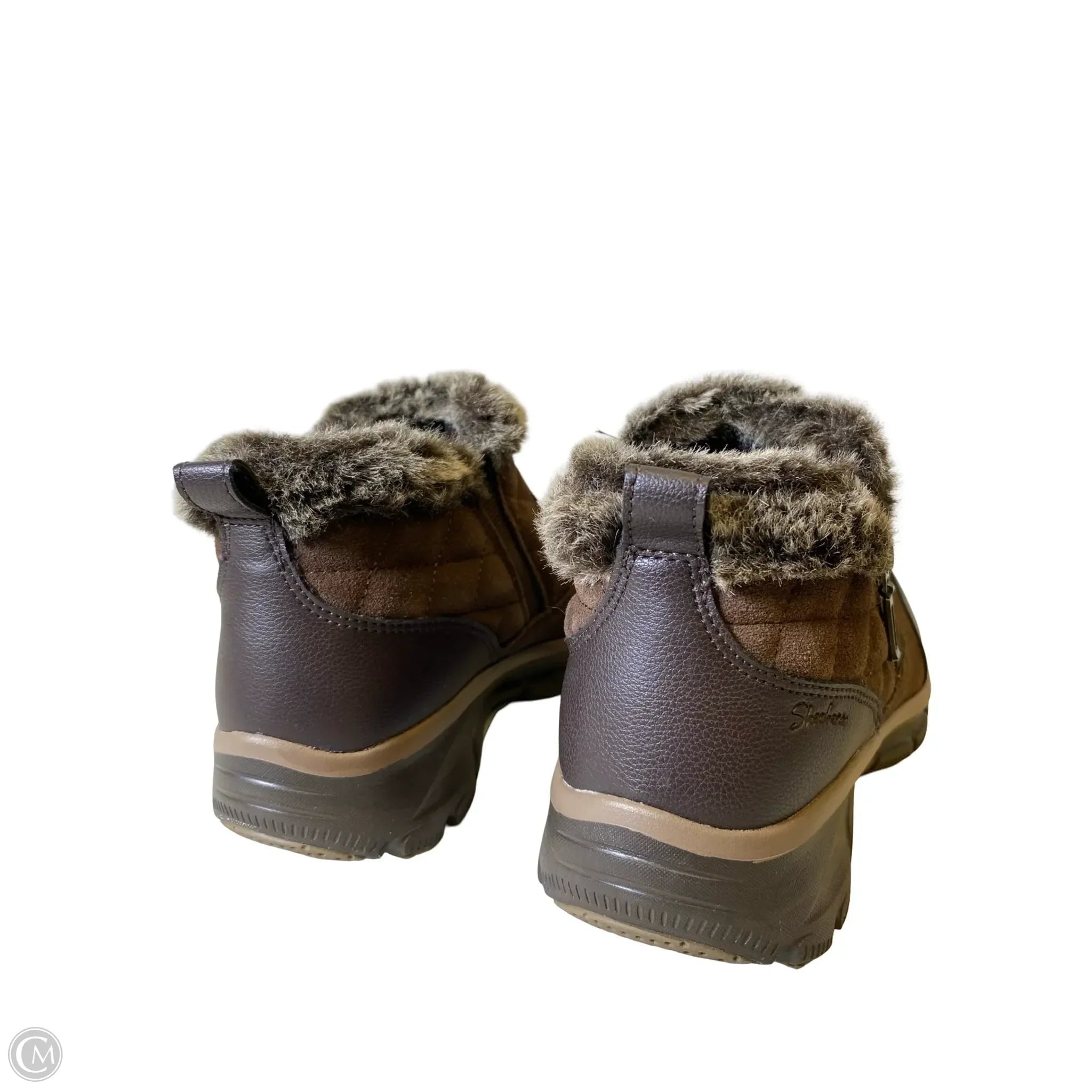 Boots Ankle Flats By Skechers In Brown, Size: 6.5