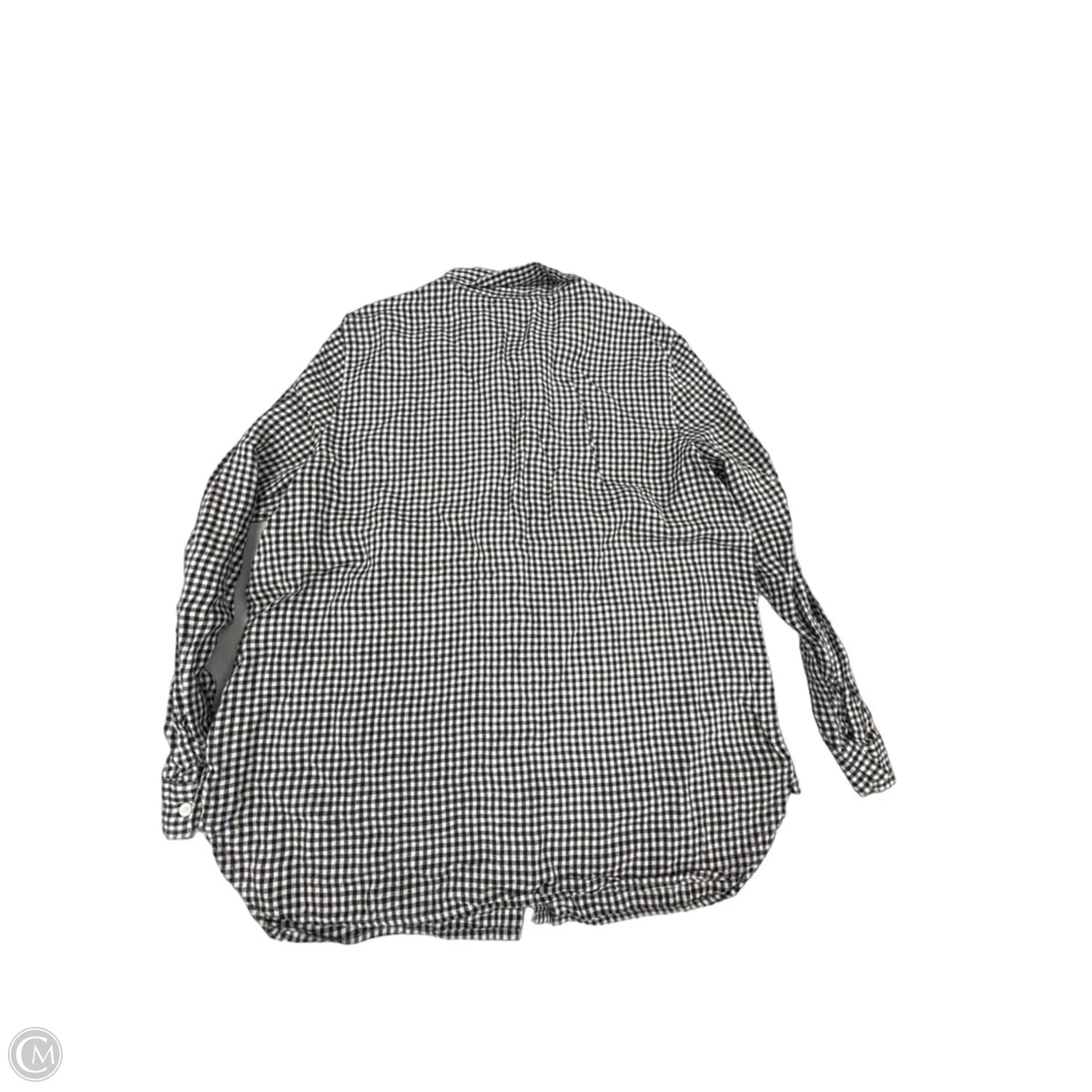 Top Long Sleeve By J. Jill In Black & White, Size: M
