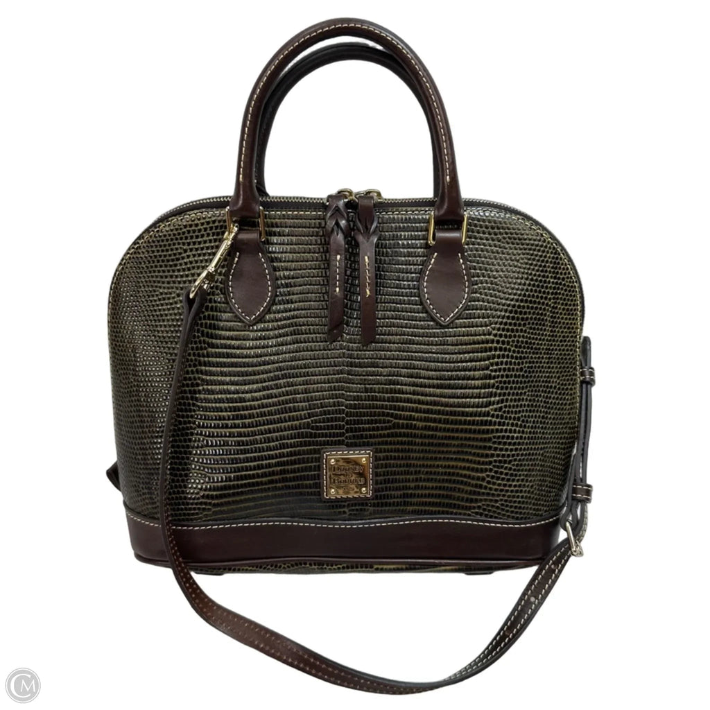 Zip zip satchel Handbag Designer By Dooney And Bourke, Size: Medium