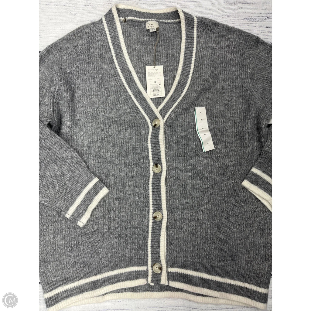 Sweater Cardigan By A New Day In Grey, Size: M