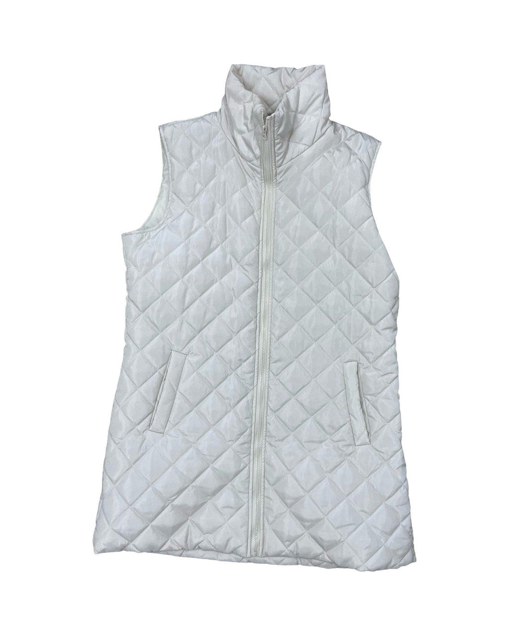 Vest Puffer & Quilted By Clothes Mentor In Cream, Size:L