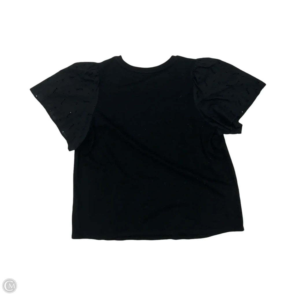 Top Short Sleeve By A New Day In Black, Size: Xxl