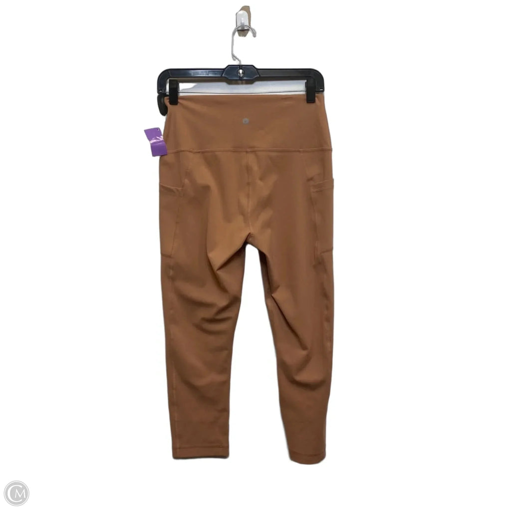 Athletic Leggings By 90 Degrees By Reflex In Brown, Size: L