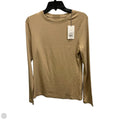 Top Long Sleeve By A New Day In Tan, Size: M