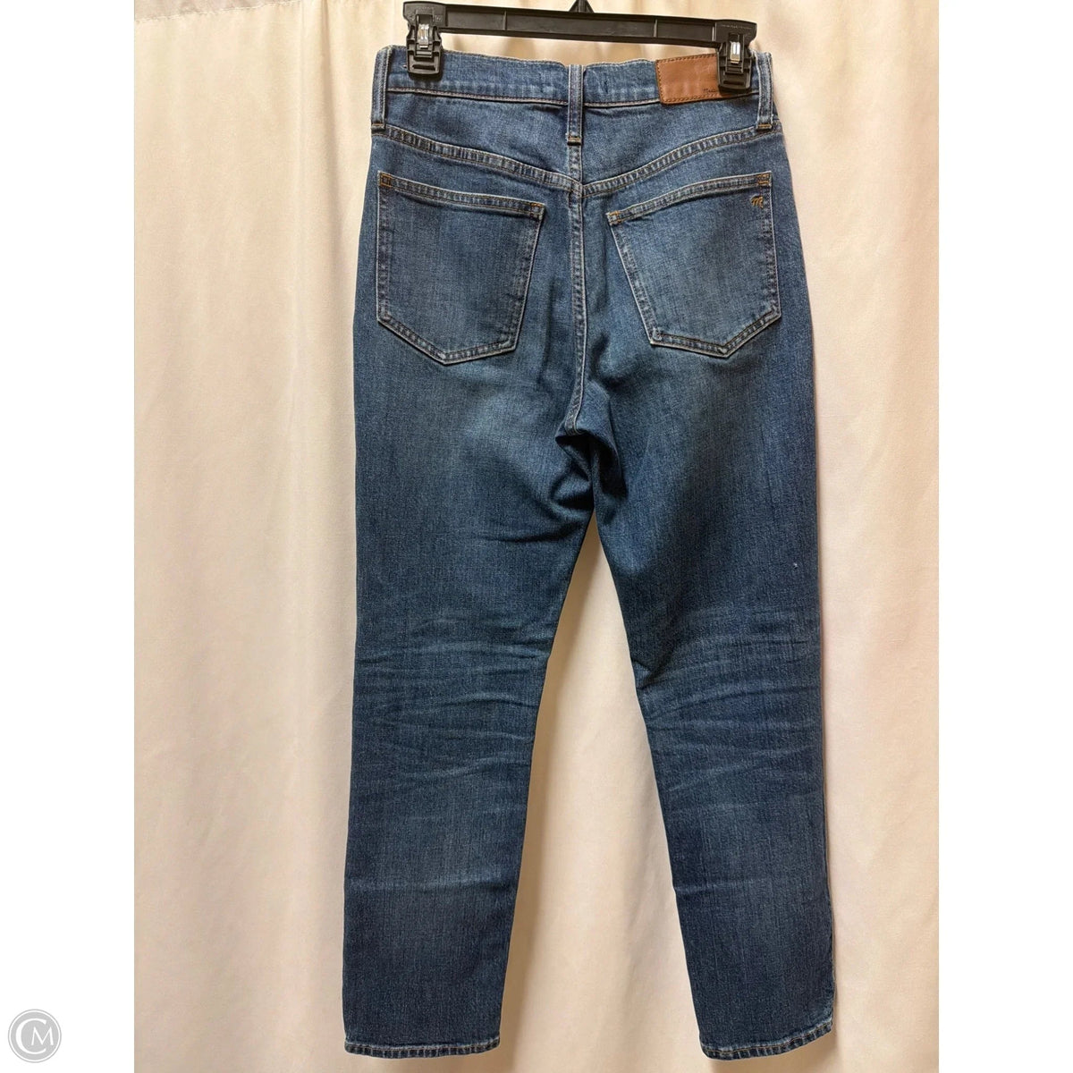 Jeans Straight By Madewell In Blue Denim, Size: 0