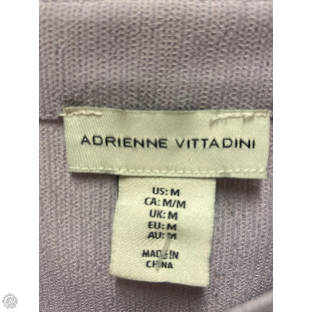 Top Short Sleeve By Adrienne Vittadini In Purple, Size: M