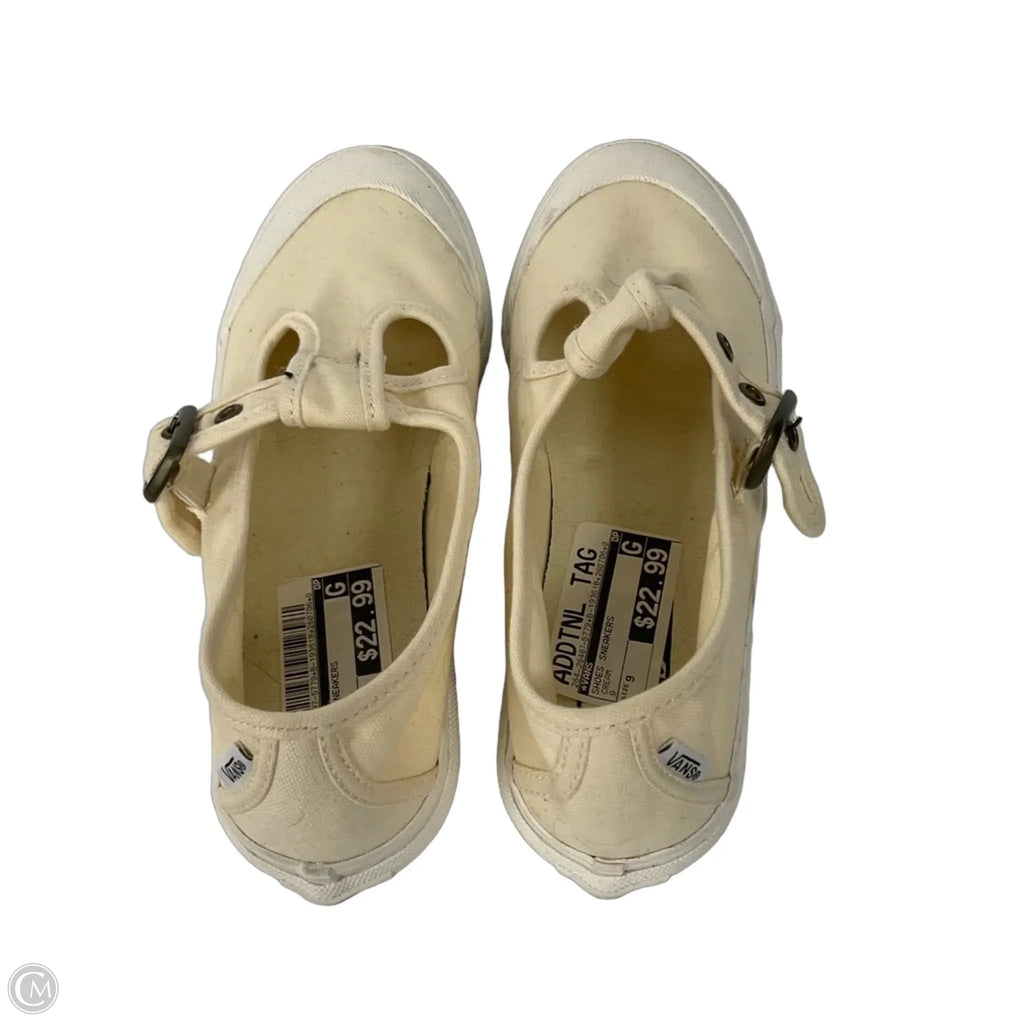 Shoes Sneakers By Vans In Cream, Size: 9