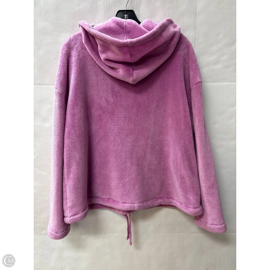 Sweatshirt Hoodie By Pink Rose In Pink, Size: L