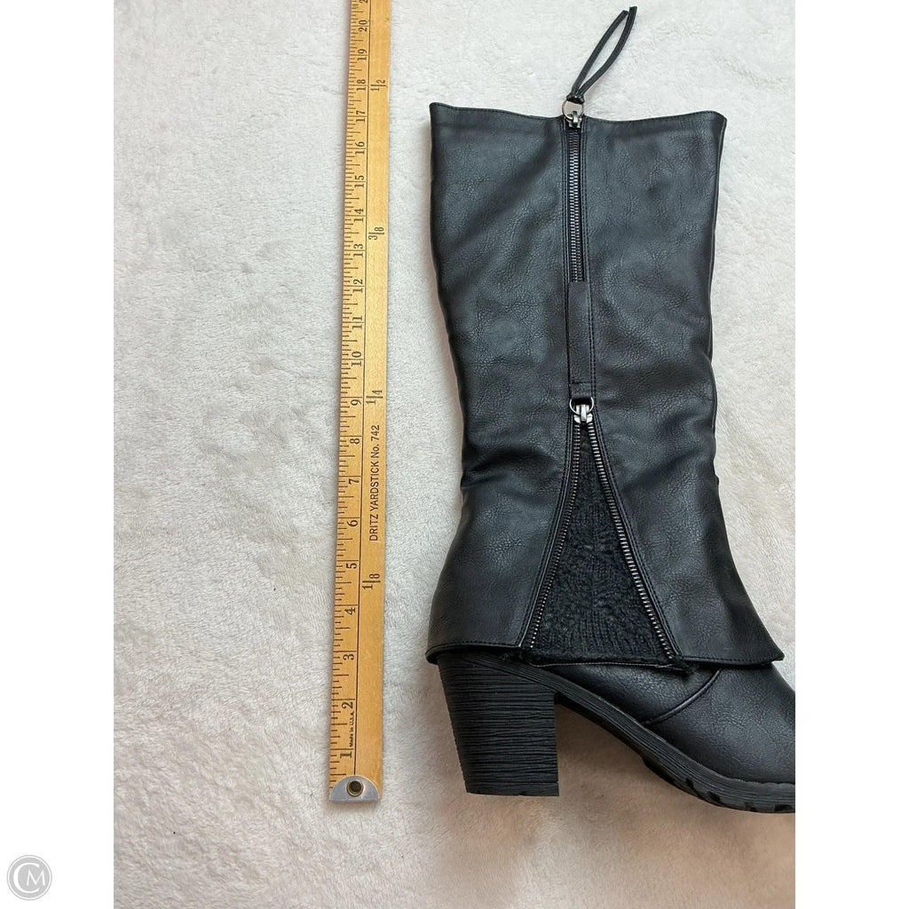 Boots Mid-calf Heels By Muk Luks In Black, Size: 9