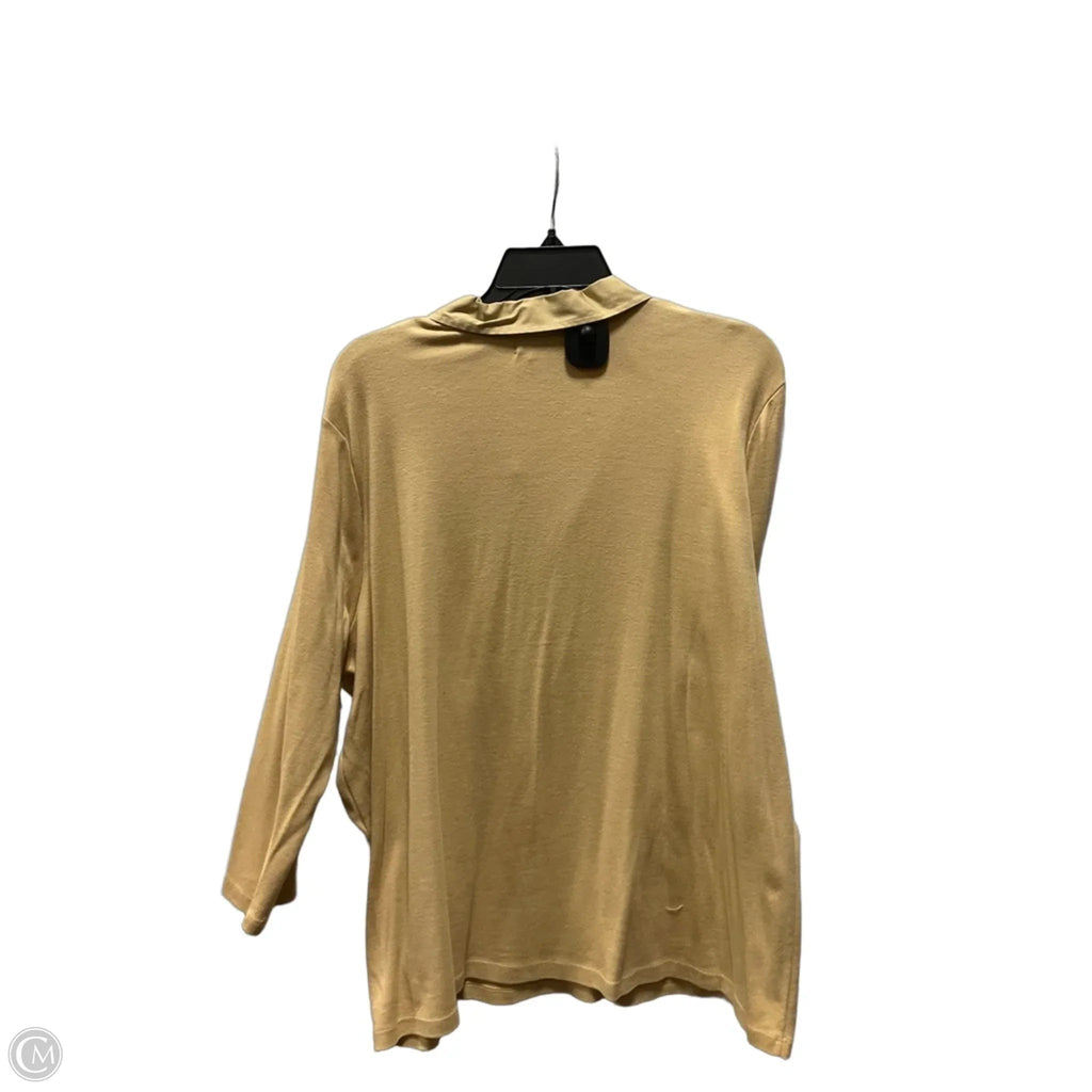 Top 3/4 Sleeve By Lauren By Ralph Lauren In Beige, Size: 3x
