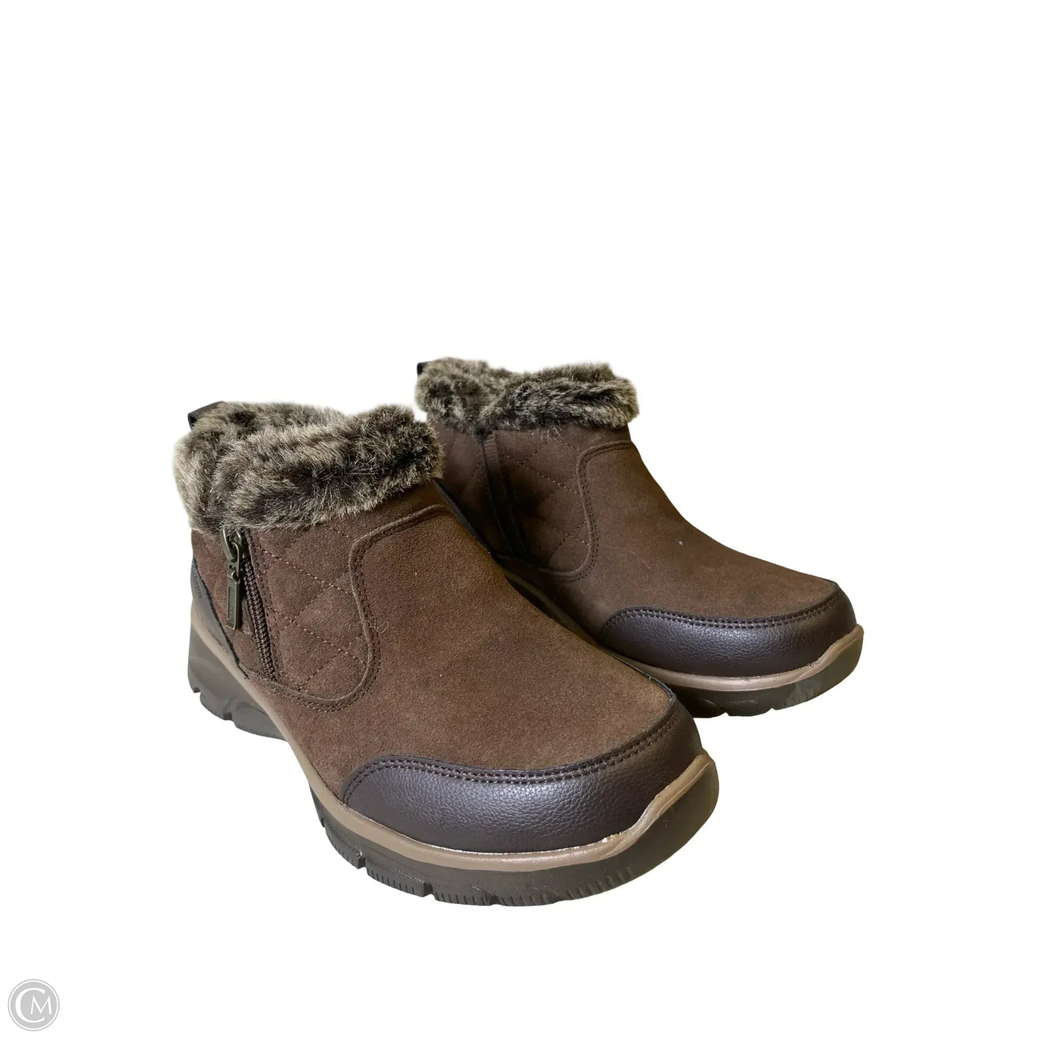 Boots Ankle Flats By Skechers In Brown, Size: 6.5