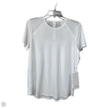 Athletic Top Short Sleeve By Lululemon In White, Size: 10