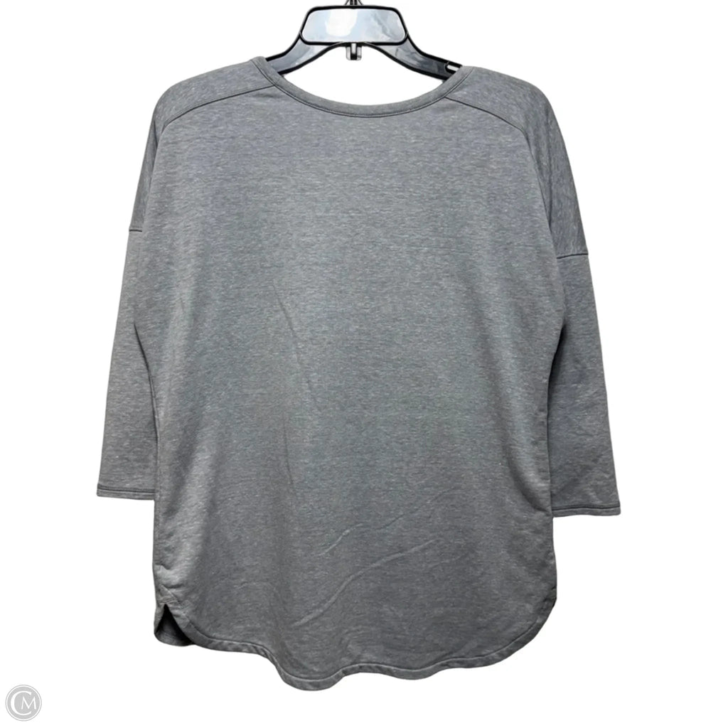 Athletic Top Long Sleeve Crewneck By Athleta In Grey, Size: S