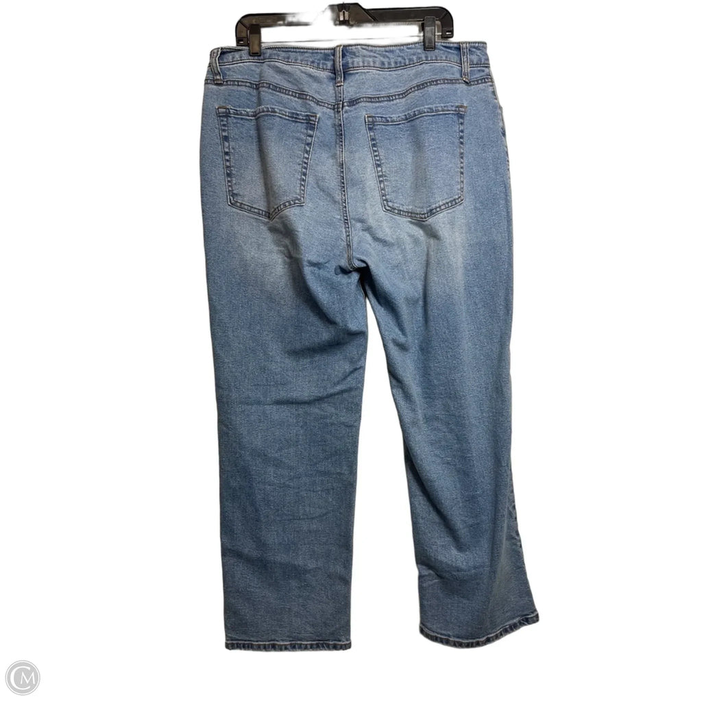 Jeans Straight By And Now This In Blue Denim, Size: 14