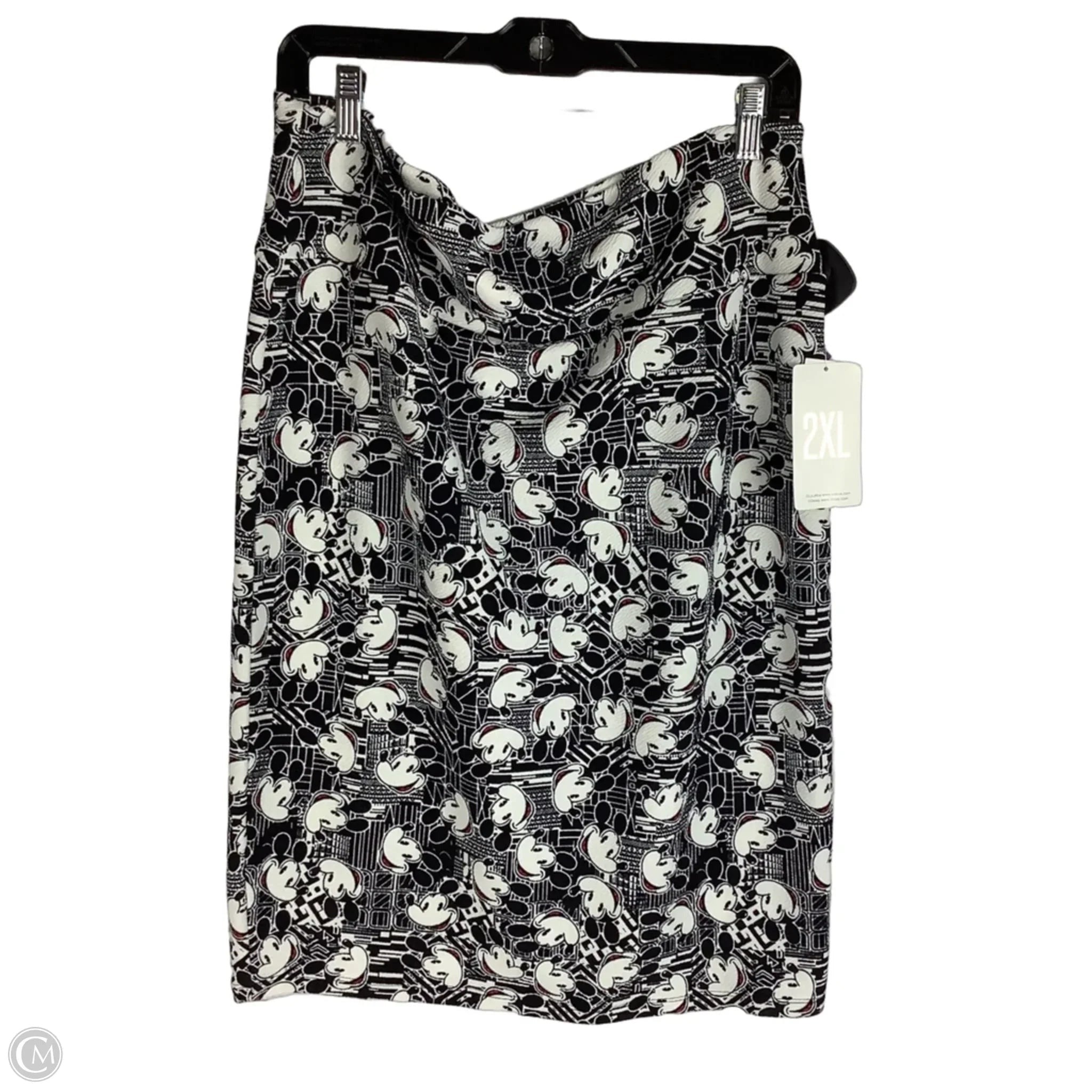 Skirt Midi By Lularoe In Black & White, Size: 2x