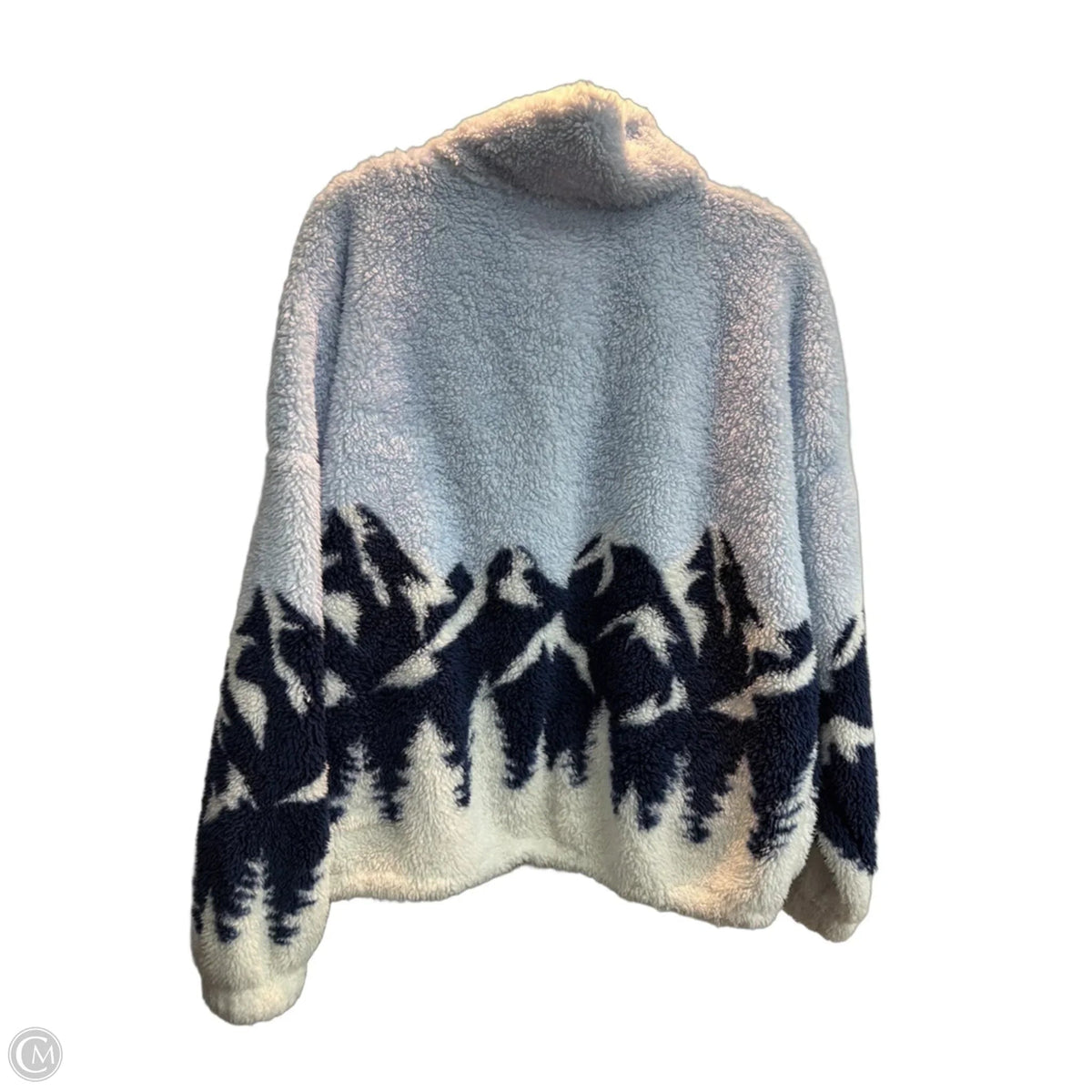 Jacket Faux Fur & Sherpa By No Boundaries In Blue, Size: Xl