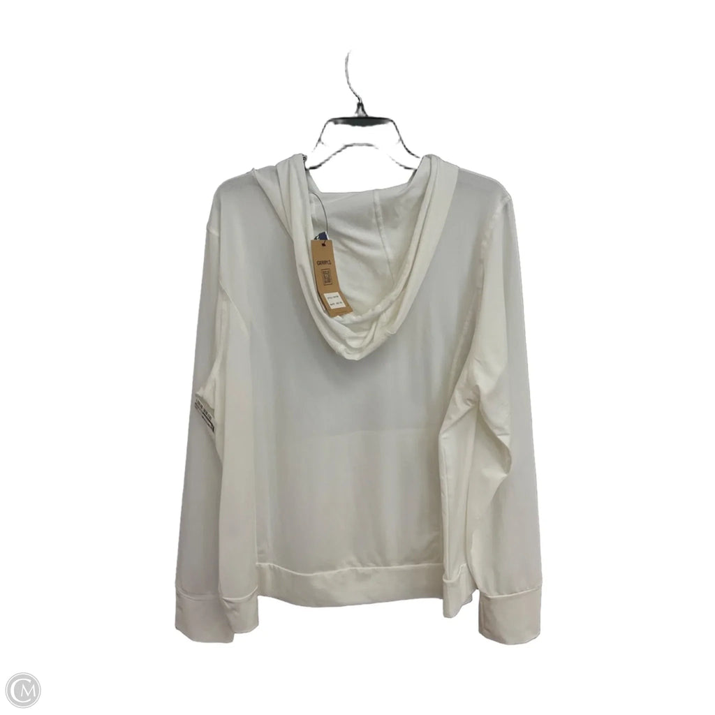 Athletic Top Long Sleeve Hoodie By Gerry In White, Size: Xxl