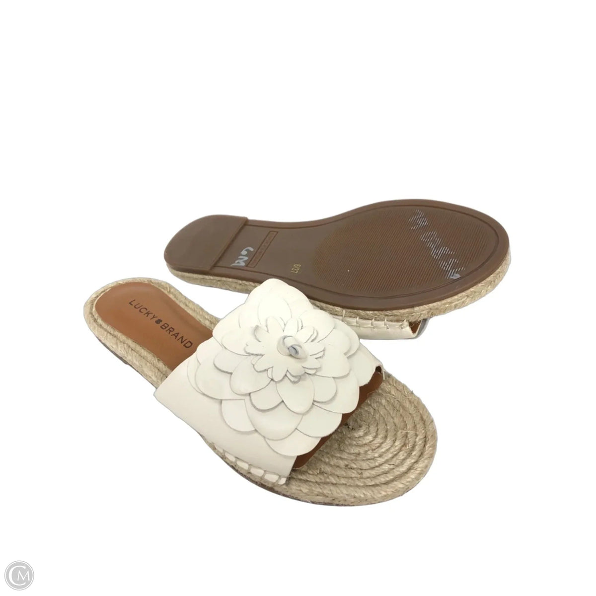 Sandals Flats By Lucky Brand In Beige, Size: 6