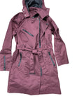 Coat Parka By Avec Les Filles In Maroon, Size:M