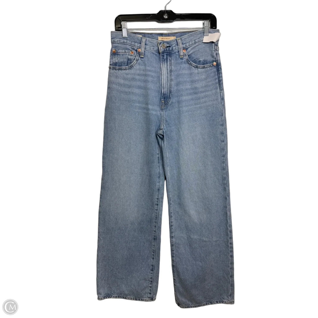 Ribcage Jeans Wide Leg By Levis In Blue Denim, Size: 6