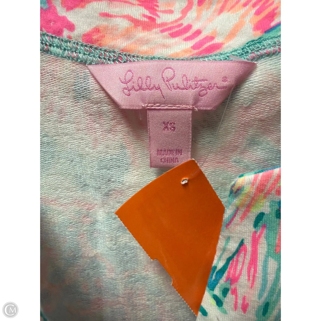 Top 3/4 Sleeve Designer By Lilly Pulitzer In Blue, Size: Xs