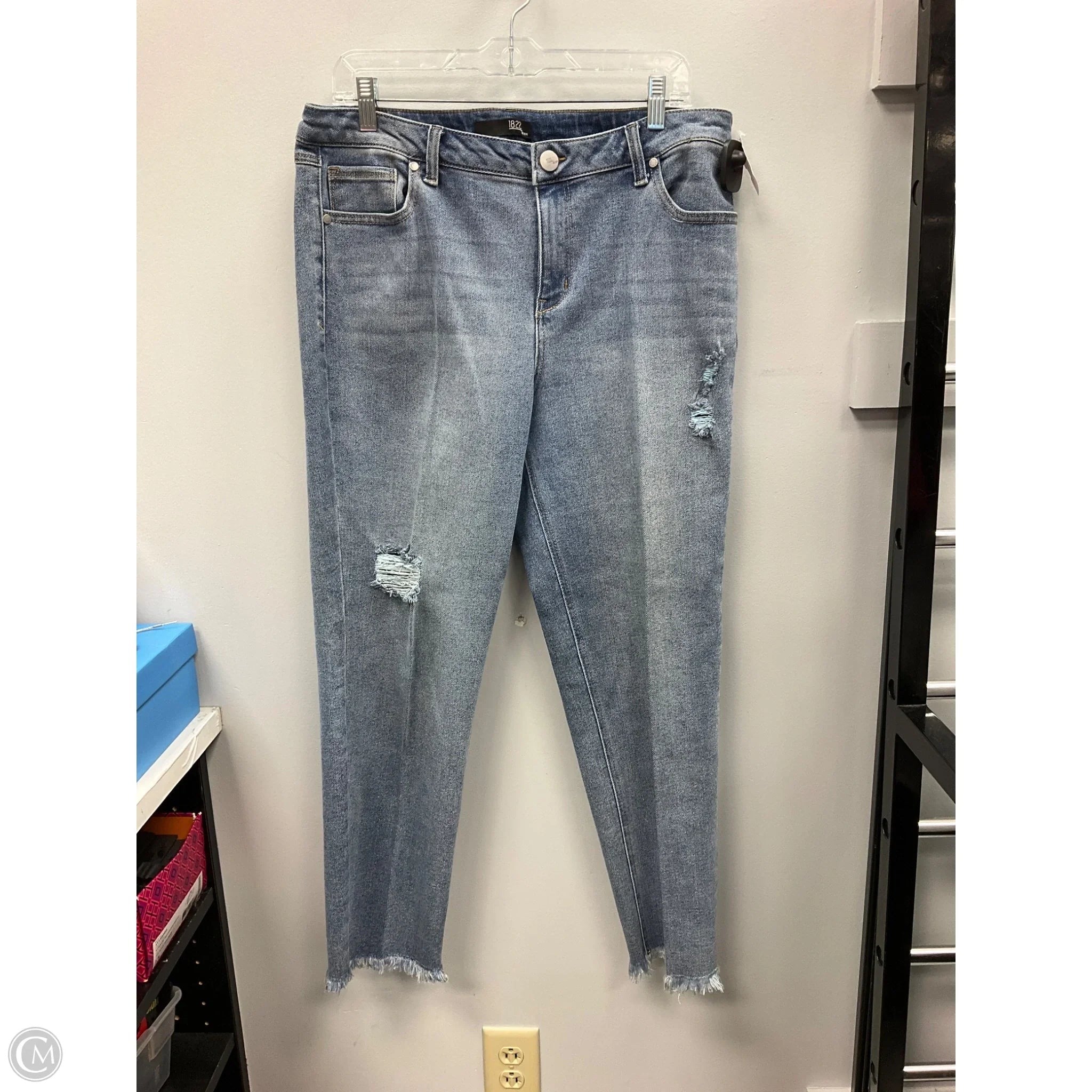 Jeans Boot Cut By 1822 Denim In Blue Denim, Size: 12